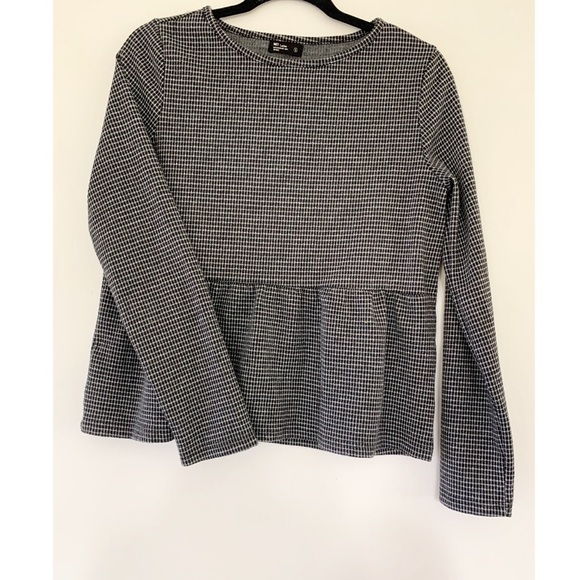 Cute checkered peplum top by NET - Picture 3 of 4